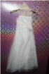 Blumenkindkleid oder Kommunionkleid - wei�, ivory, peach, gold