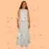 2-Teiler aus Satin - ivory