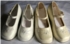 Lederschuhe mit kleinem Absatz - wei� und ivory