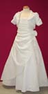 Kleid mit 1/2 �rmligen Bolero im  modischen  Stiel - weiss+ivory