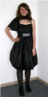 Festliches kleid f�r viele Anl�sse. - schwarz,lila,pink,braun+ivory